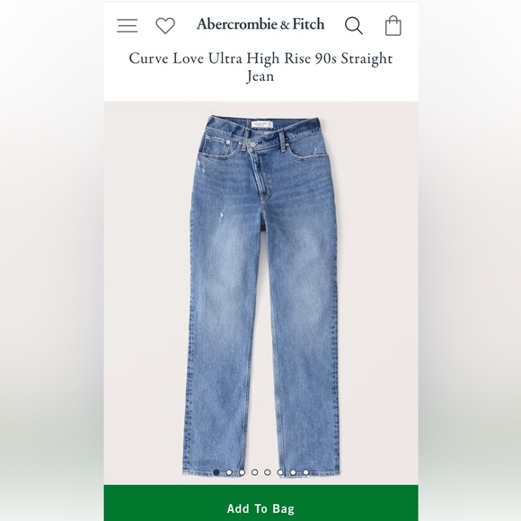 Curve Love Ultra High Rise 90s Straight Jean 31/12L - Picture 1 of 4